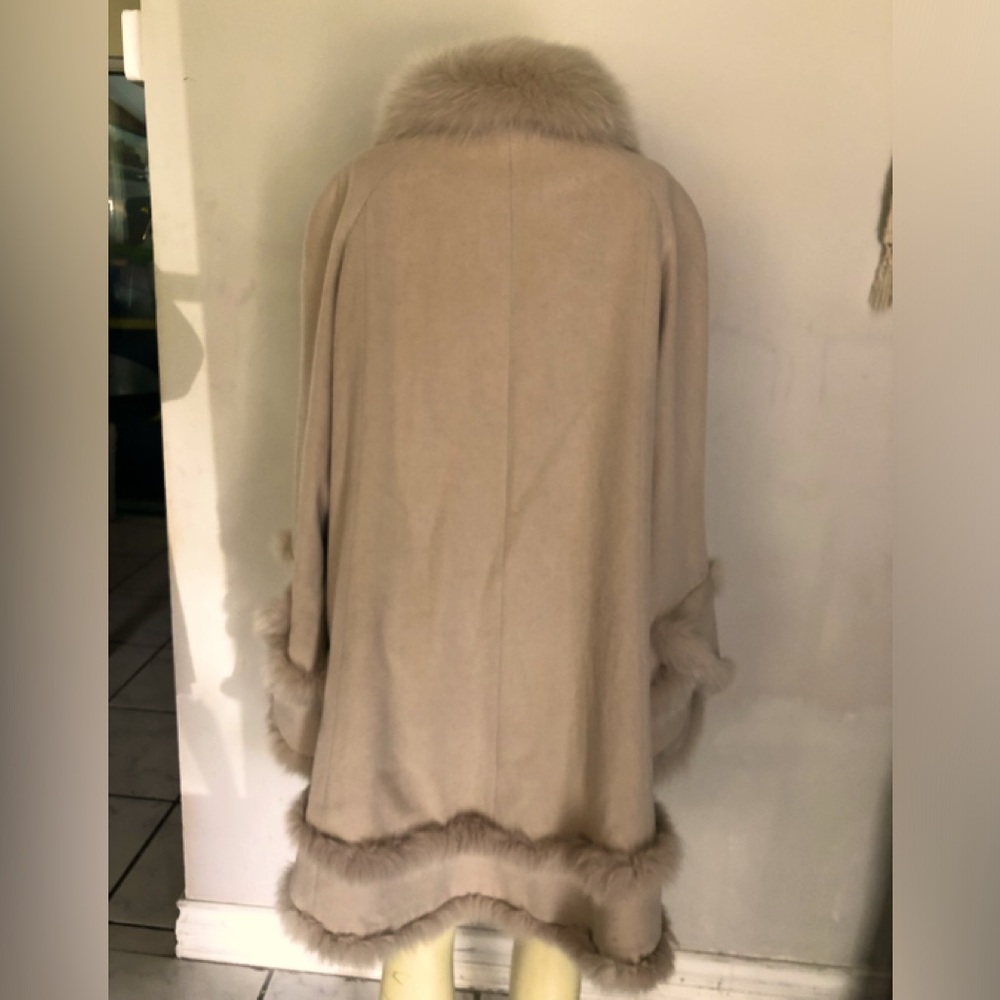 Belle Fare Cashmere Fur Coat Size XL - Picture 10 of 16